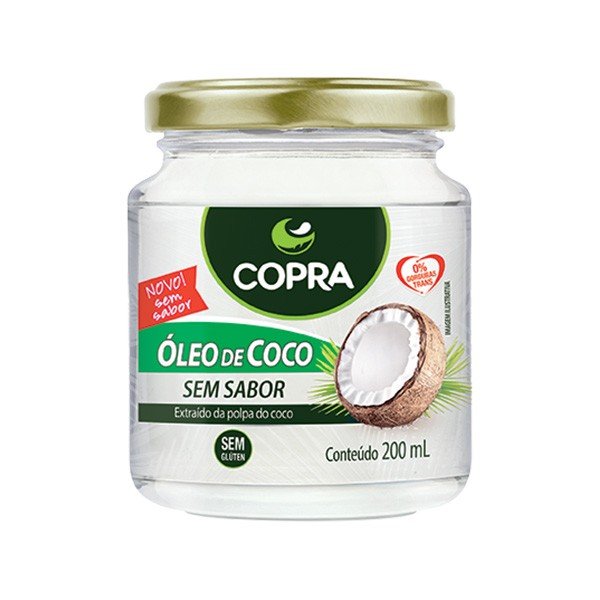 Óleo de Coco Sem Sabor 200ml - Copra